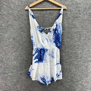New Earthbound Romper Women S Small Shorts Blue Ombre Sleeveless